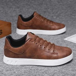 1 Pair of Minimalist Skate Shoes, Two Colors Available, Versatile and Comfortable, Plus Size Lace-Up, Soft Sole Lightweight, All - Image 5