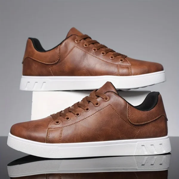 1 Pair of Minimalist Skate Shoes, Two Colors Available, Versatile and Comfortable, Plus Size Lace-Up, Soft Sole Lightweight, All