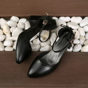 2025 Spring/Summer Hot Sale！Fairy Style Thin-Strap High Heels - Bowknot with Golden Buckle, Comfortable & Versatile - Image 3