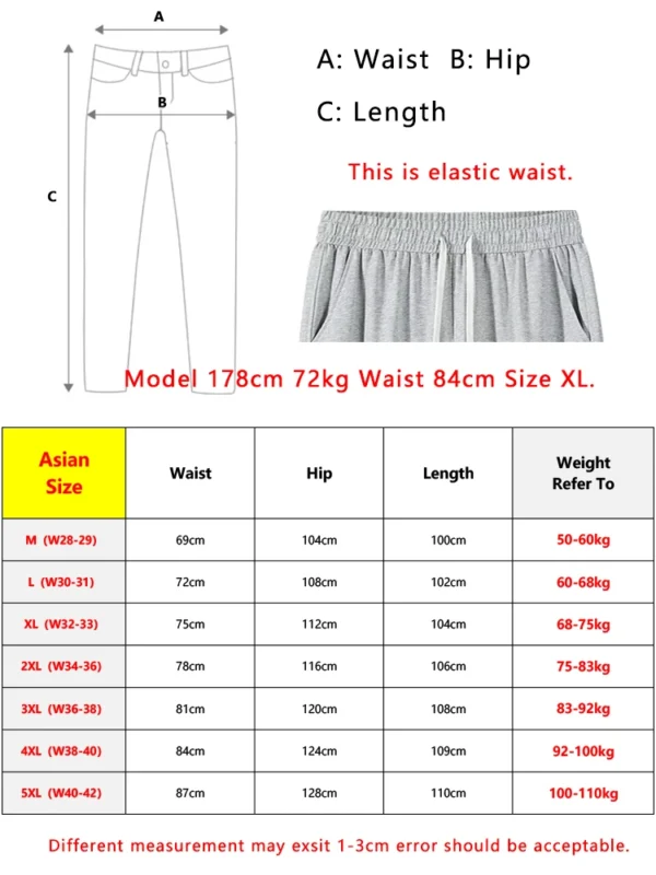 Summer Men\'s Sport Pants Lightweight Cotton Straight Leg Grey Sweatpants Loose Fit Jogging Pants Casual Home Gym Trousers 6