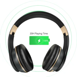 Bluetooth Earphones Over-ear Foldable Computer Wireless Headphones with Mic Noise Cancellation HIFI Stereo Gaming Headset - Image 5