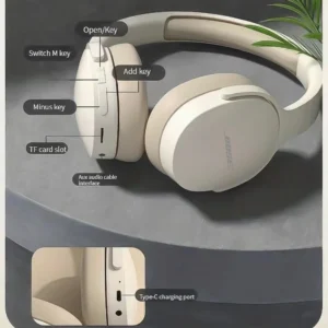 Bosebye Headphones P2961 Wireless Bluetooth 5.3 Original Earphone Stereo HIFI Headset Game Earbuds With Mic For Samsung iPhone - Image 5