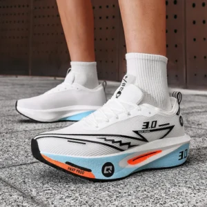 Brand Men's Carbon Plate Running Shoes Soft Cushion Shock Absorbing Sports Shoes Unisex Sneakers Light Anti-Slip Training Shoes - Image 2