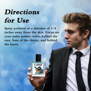 CUPID Fragrance 50ML Men's 2 in 1 Cologne Luxurious Scent for the Modern Gentleman Comes with 2*5ML Portable Perfumes - Image 6