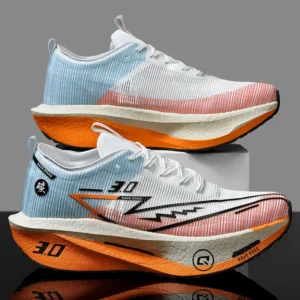 Couple breathable mesh carbon board shoes, student sports exam shoes, Chunta ultra light rebound marathon running shoes - Image 6