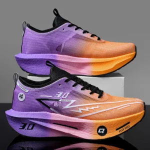 Couple breathable mesh carbon board shoes, student sports exam shoes, Chunta ultra light rebound marathon running shoes - Image 4