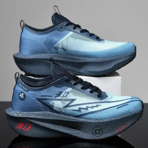 Couple breathable mesh carbon board shoes, student sports exam shoes, Chunta ultra light rebound marathon running shoes - Image 1