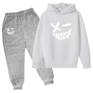 Evil Smile Printed 2024 Baby Summer Clothes for Children From 1 to 12 Years Kids Clothes Boys Child Sets Suit for Girls Boy Set - Image 4