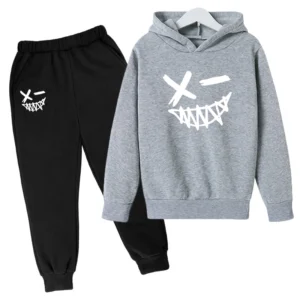 Evil Smile Printed 2024 Baby Summer Clothes for Children From 1 to 12 Years Kids Clothes Boys Child Sets Suit for Girls Boy Set - Image 5