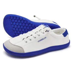 HOBIBEAR Wide Toe Barefoot Shoes for Unisex Minimalist Canvas Sneakers Lightweight Adjustable Slip On Walking Shoes - Image 3