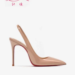 Heeled sandals Red Shiny Bottoms Naked color luxury Hollow 2025 New Elegant High Heels Sexy Slingbacks Ladies Shoes Women shoes - Image 3