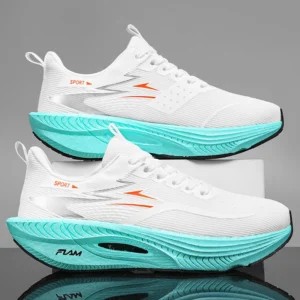 Marathon Men Sports Running Shoes Carbon Board Air Cushion Breathable Lightweight Women's Comfortable Athletic Nonskid Sneakers - Image 2