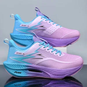 Marathon Men Sports Running Shoes Carbon Board Air Cushion Breathable Lightweight Women's Comfortable Athletic Nonskid Sneakers - Image 4