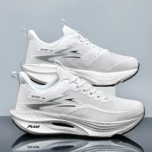 Marathon Men Sports Running Shoes Carbon Board Air Cushion Breathable Lightweight Women's Comfortable Athletic Nonskid Sneakers - Image 5