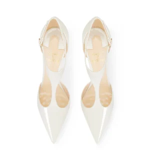 New summer style slim heeled beige high heels for women with pointed fashion, versatile with qipao - Image 5