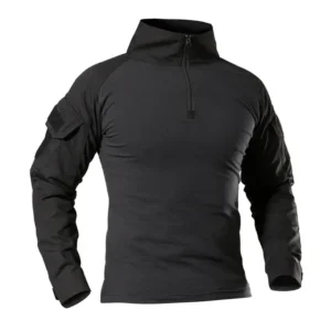 Outdoor Tactical Hiking T-Shirts Men Combat Military Army CP Camouflage Long Sleeve Hunting Climbing Shirt Cotton Sport Clothes - Image 4