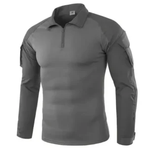 Outdoor Tactical Hiking T-Shirts Men Combat Military Army CP Camouflage Long Sleeve Hunting Climbing Shirt Cotton Sport Clothes - Image 5