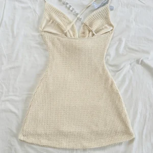 Pure and sexy halter dress for women's spring collection, new hot girl sexy backless strap with five-pointed star embroidery - Image 2