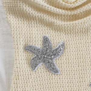 Pure and sexy halter dress for women's spring collection, new hot girl sexy backless strap with five-pointed star embroidery - Image 6