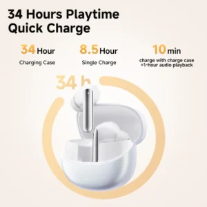 QCY MeloBuds Pro ANC Bluetooth 5.3 Earphones Wireless 46dB Hybrid ANC Hi-Res LDAC Earbuds 6 Mic Headphones 34H in-Ear Detection - Image 5