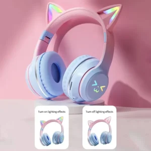 RGB Glow Earphones Wireless Earbuds 5.3 Cat Ear Bluetooth Sports Headphones Bluetooth Mp3 Players Microphone Sale Headset Gamer - Image 6