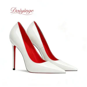Shoes For Woman 2026 Trend Luxury Red Bottoms High Heels Pointed Toe Stiletto Pumps 12 cm Comfortable Party Dress Wedding Shoes - Image 5