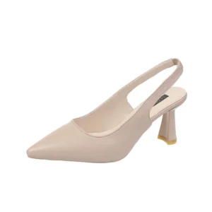 Summer Fashion New Breathable Pointed Toe Stiletto Heel PU Comfortable and Elegant Women's Shoes Shallow Mouth Sexy Sandals - Image 4