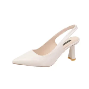 Summer Fashion New Breathable Pointed Toe Stiletto Heel PU Comfortable and Elegant Women's Shoes Shallow Mouth Sexy Sandals - Image 6
