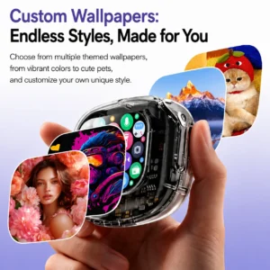 Wireless Bluetooth Headphones,144 Language Real Time Translation Earphones for Business,with Smart Touch Screen HiFi TWS Headset - Image 3