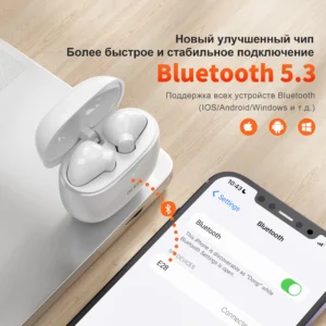 Wireless Headphones,QERE E28,NEW TWS Bluetooth 5.3,HD Microphone,HIFI Earphones,13mm Driver,Low Latency gaming waterproof Earbud - Image 3