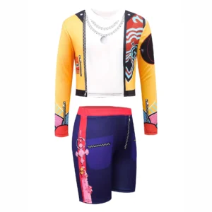 2026 Kids Girl Kpop Stage Performance Costume Hip Hop Outfit Cropped Jacket+Shorts 2PCS/Sets Streetwear Idol Concert Dance Party - Image 5