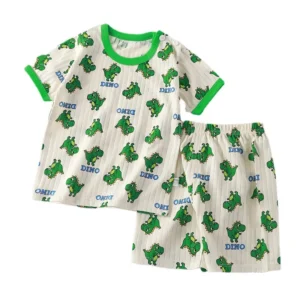 2PCS Children Clothing Set Child T-shirt Suit Summer Cotton New Girls Shorts Clothes Baby Boys Short Sleeve Kid Clothes - Image 5