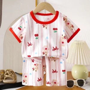 2PCS Children Clothing Set Child T-shirt Suit Summer Cotton New Girls Shorts Clothes Baby Boys Short Sleeve Kid Clothes - Image 6